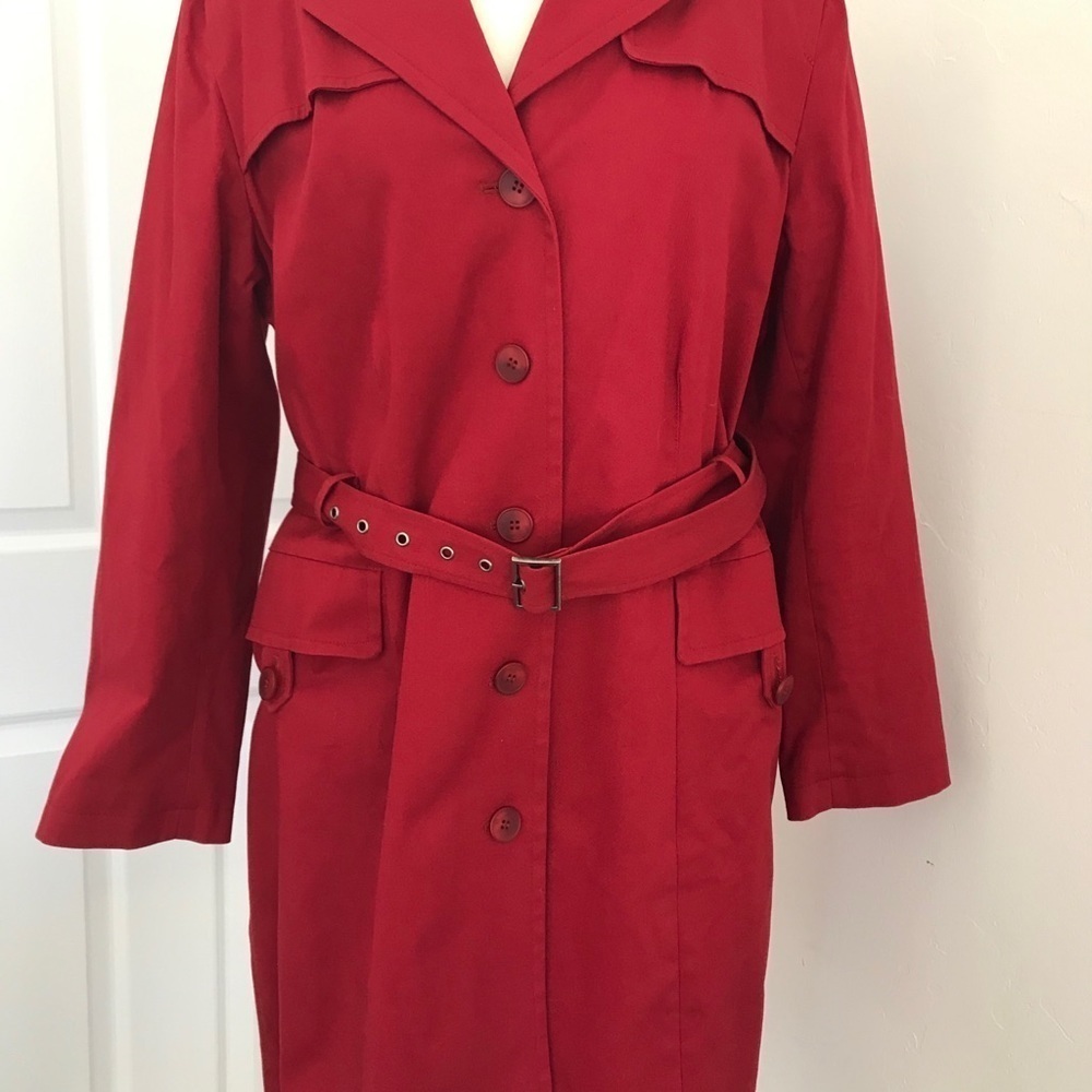 Classic Red Trench